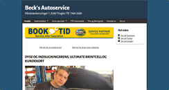 Desktop Screenshot of becks-autoservice.dk