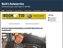 Tablet Screenshot of becks-autoservice.dk